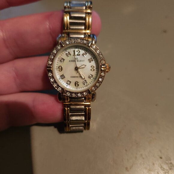 Used Anne Klein watch Diamonds - Picture 2 of 2